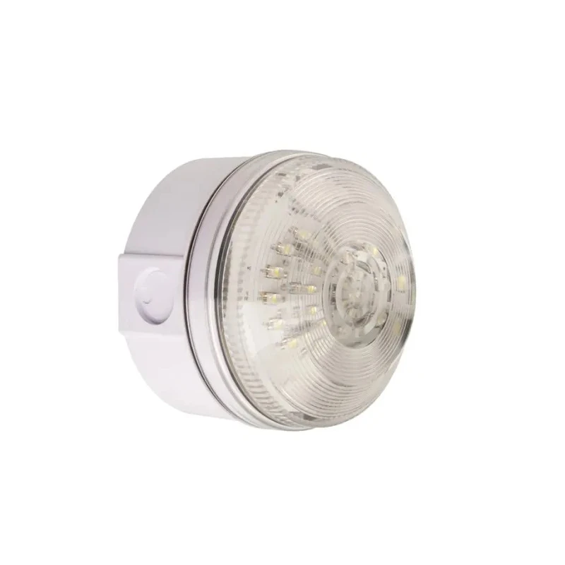 Moflash White LED Beacon, Steady/Flashing Surface Mount, LED195-02WH-05, 280V AC/DC, LED Bulb, IP65