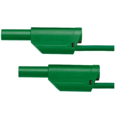 Schutzinger Test Lead, 32A, 1kV, Green, 500 mm, Male 4 mm Connector RS VSFK 8701 / 2.5 / 50 / GN