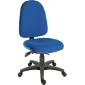 RS PRO Blue Fabric Lab Chair, Adjustable Height, Wheeled, 120 kg Weight Capacity 221-6331