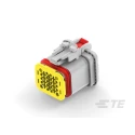 TE Connectivity 20 Way Automotive Connector Female Plug, Grey, Solder Termination, 13A, Cable Mount 2350890-2