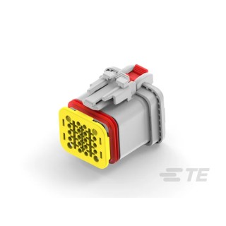 TE Connectivity 20 Way Automotive Connector Female Plug, Grey, Solder Termination, 13A, Cable Mount 2350890-2