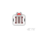 TE Connectivity 20 Way Automotive Connector Female Plug, Grey, Solder Termination, 13A, Cable Mount 2350890-2