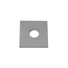 RS PRO Stainless Steel Square Bracket 221-6340, 12mm Hole, 40 x 3mm, Channel Support Flat Fitting