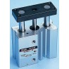 SMC Pneumatic Guided Cylinder 12mm Bore, MGQ Series, Double Acting, 20mm Stroke MGQM12-20