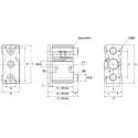 SMC Pneumatic Guided Cylinder 12mm Bore, MGQ Series, Double Acting, 20mm Stroke MGQM12-20