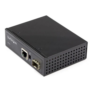 StarTech.com Industrial Ethernet Media Converter RJ45, SFP, 1000Mbps, Full Duplex, -40°C to 75°C 