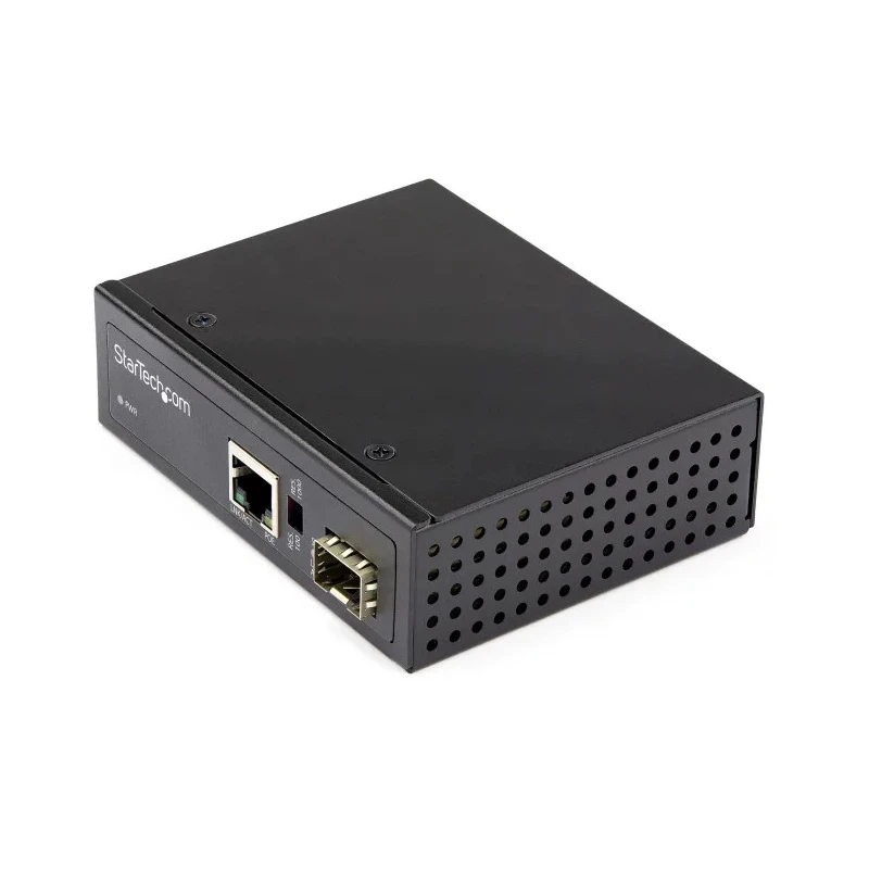 StarTech.com Industrial Ethernet Media Converter RJ45, SFP, 1000Mbps, Full Duplex, -40°C to 75°C 