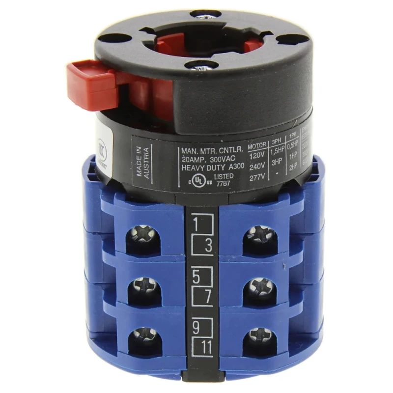 Kraus & Naimer Cam Switch 3 Position, 3 Poles, 60° Angle, 48×48mm, IP65/IP42, CA10.A216/GBA001.*FT