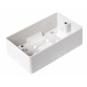 MK Electric Logic Plus White Gloss Back Box, BS, IP20, 2 Gangs, 87x87x40 mm K2172 WHI