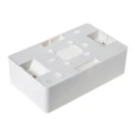 MK Electric Logic Plus White Gloss Back Box, BS, IP20, 2 Gangs, 87x87x40 mm K2172 WHI