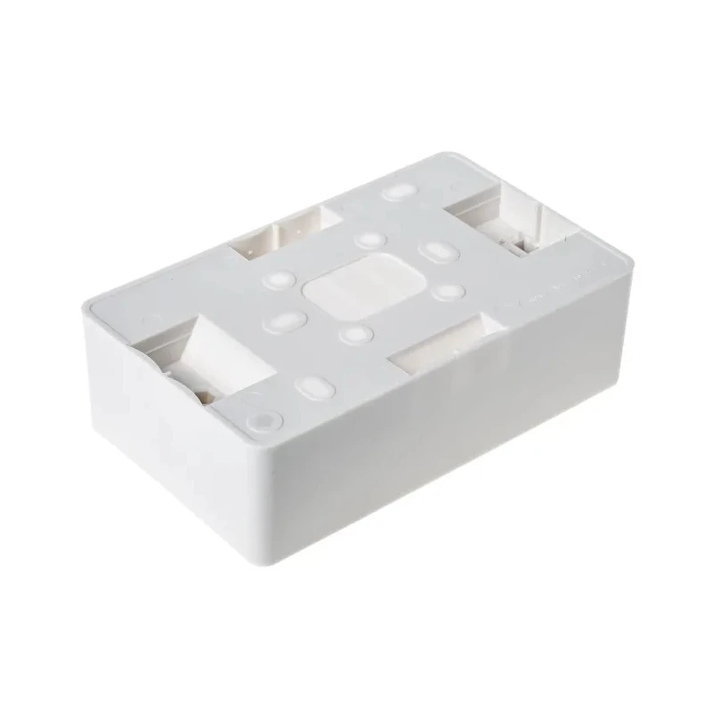 MK Electric Logic Plus White Gloss Back Box, BS, IP20, 2 Gangs, 87x87x40 mm K2172 WHI