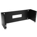 StarTech.com 4U Steel Server Rack Rodless Actuator, Hinged, Wall Mounting Bracket, 520mm Depth, 198mm Width WALLMOUNTH4