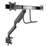 StarTech.com Desk Mount Black Monitor Arm, VESA 75x75/100x100, 8kg Load Capacity ARMSLIMDUAL2USB3