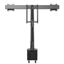 StarTech.com Desk Mount Black Monitor Arm, VESA 75x75/100x100, 8kg Load Capacity ARMSLIMDUAL2USB3