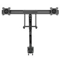 StarTech.com Desk Mount Black Monitor Arm, VESA 75x75/100x100, 8kg Load Capacity ARMSLIMDUAL2USB3