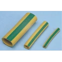 SES Sterling Expandable Chloroprene Neoprene Cable Sleeve, Green/Yellow, 25mm Length, 8mm Max Diameter, Plio-Super 2010005060