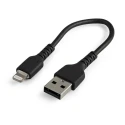 StarTech.com USB 2.0 Male Type A to Male Lightning Cable, 150 mm, Black RUSBLTMM15CMB