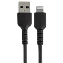 StarTech.com USB 2.0 Male Type A to Male Lightning Cable, 150 mm, Black RUSBLTMM15CMB