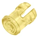 Visual LED Lens for Through-Hole LEDs, Yellow, 3mm, Polycarbonate, Low Profile SMB 200 YTP