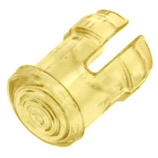 Visual LED Lens for Through-Hole LEDs, Yellow, 3mm, Polycarbonate, Low Profile SMB 200 YTP