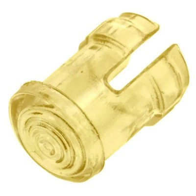 Visual LED Lens for Through-Hole LEDs, Yellow, 3mm, Polycarbonate, Low Profile SMB 200 YTP