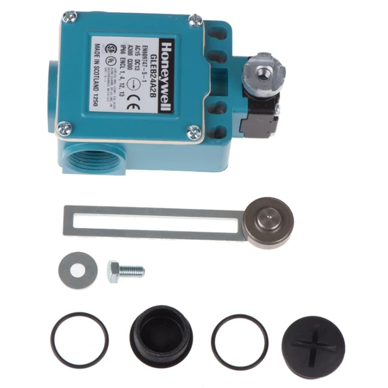 Honeywell Adjustable Roller Lever Limit Switch 2 NO/2 NC, IP67, 240V AC, Die Cast Zinc Housing 
