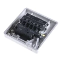 MK Electric Logic Plus 13A 1 Gang Switched Fused Spur White, Surface or Flush Mount, High Grade Thermoset, 250V AC K330 WHI