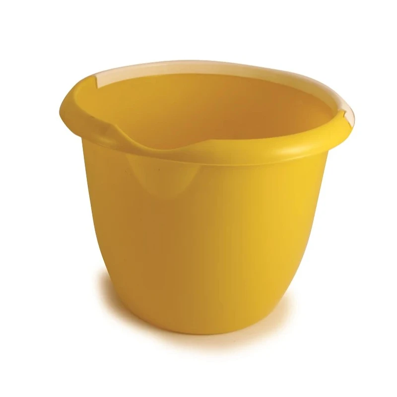 RS PRO 10L Plastic Yellow Bucket with Handle 222-8510