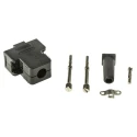 FCT from Molex D-Sub Connector Backshell, 9 Contacts, Female, Brass, Black, FKH1-5779 / 1731110495