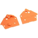WAGO Polyamide 66 End Plate for PCB Terminal Blocks & Pluggable Connectors 256-600