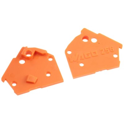 WAGO Polyamide 66 End Plate for PCB Terminal Blocks & Pluggable Connectors 256-600