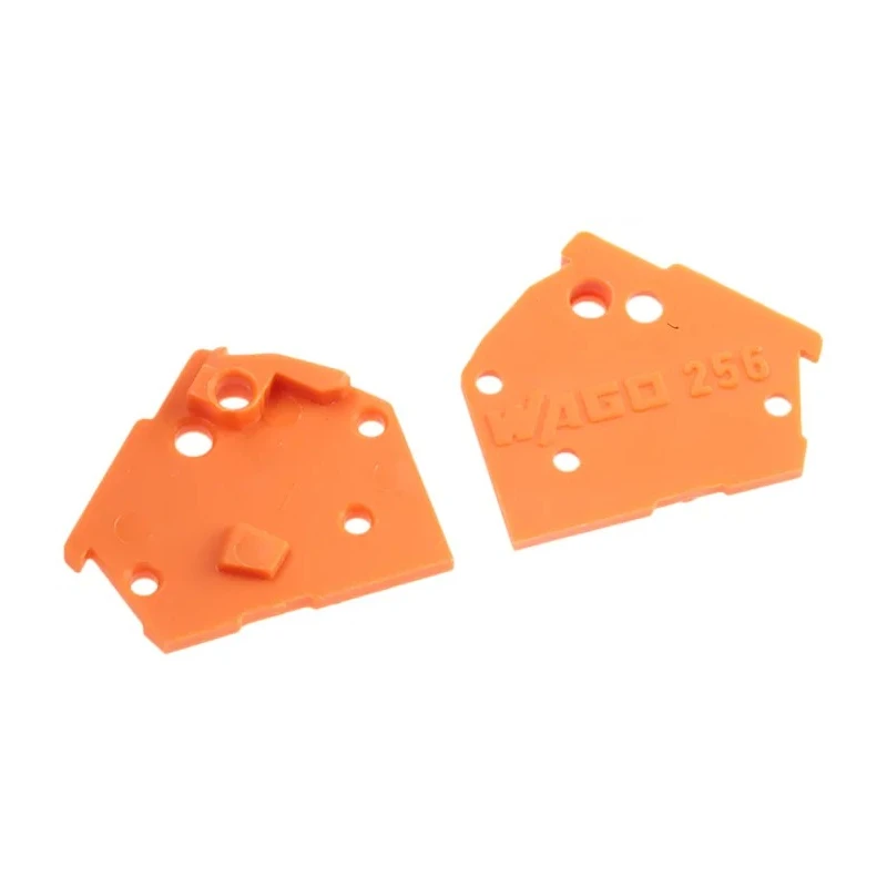 WAGO Polyamide 66 End Plate for PCB Terminal Blocks & Pluggable Connectors 256-600