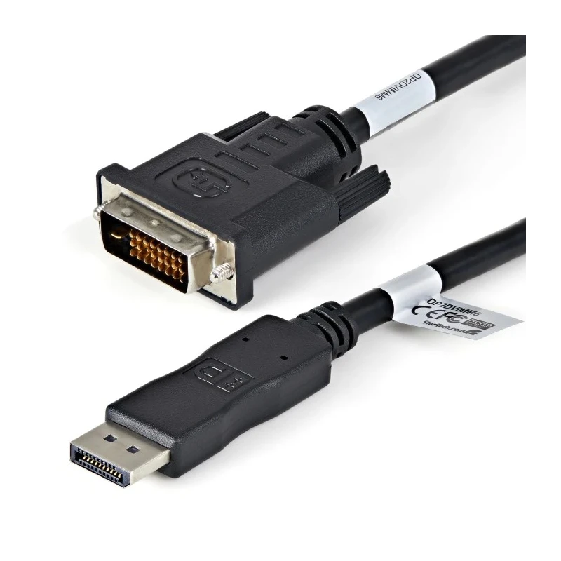 StarTech.com DisplayPort to VGA and DVI Adapter Cable 6ft, Max Resolution 1920 x 1200 Pixels, DP2DVIMM6X10 Pack of 10