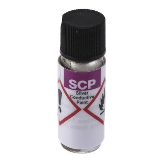 Electrolube Silver Acrylic Resin Conductive Lacquer for PCB, Electronic SCP03B, 3 g Bottle, Liquid