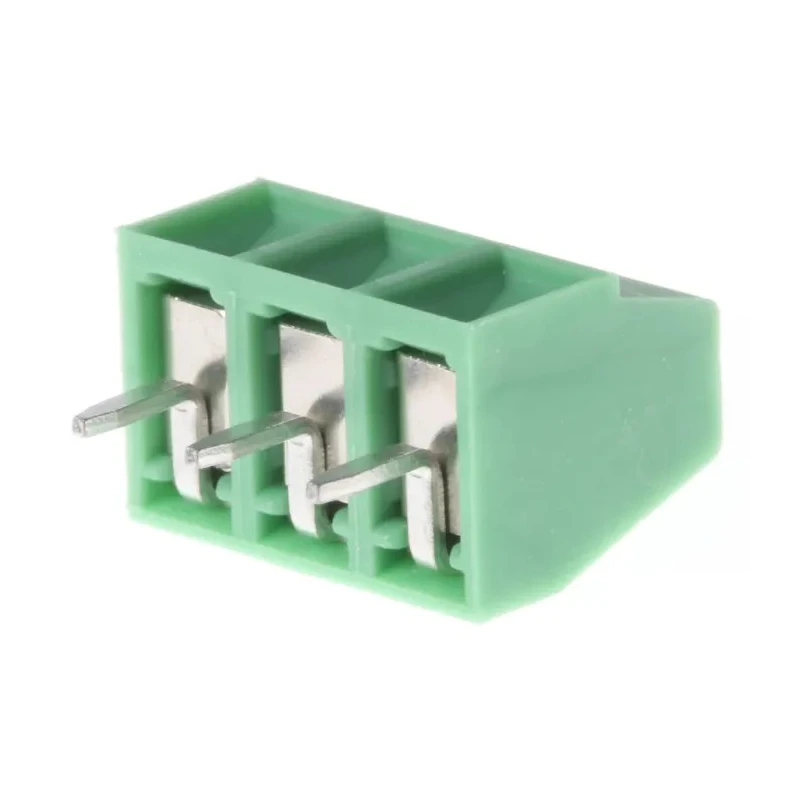 Phoenix Contact MKDS 1/3-3.81 Series Straight Wave Soldering Mount PCB Terminal Block, 3 Contacts, 3.81 mm Pitch 1727023