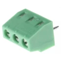 Phoenix Contact MKDS 1/3-3.81 Series Straight Wave Soldering Mount PCB Terminal Block, 3 Contacts, 3.81 mm Pitch 1727023