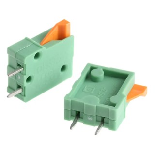 Phoenix Contact FFKDSA1/V-5.08 Series 90° PCB Terminal Block, 1 Contact, 2.54 mm Pitch, 6A, 160V, 1 Row FFKDSA1