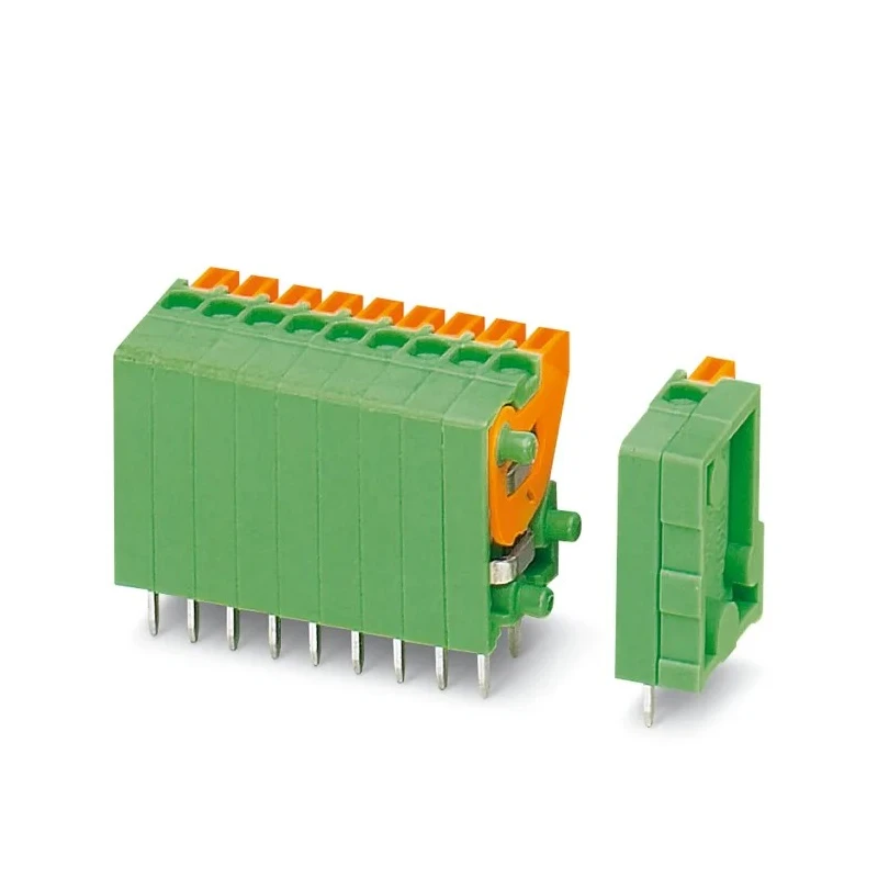 Phoenix Contact FFKDSA1/V-5.08 Series 90° PCB Terminal Block, 1 Contact, 2.54 mm Pitch, 6A, 160V, 1 Row FFKDSA1