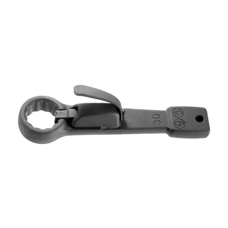 Facom Slogging Spanner Height Safe Single Ended 24 mm, 180 mm Black Phosphate Finish 51BS.24