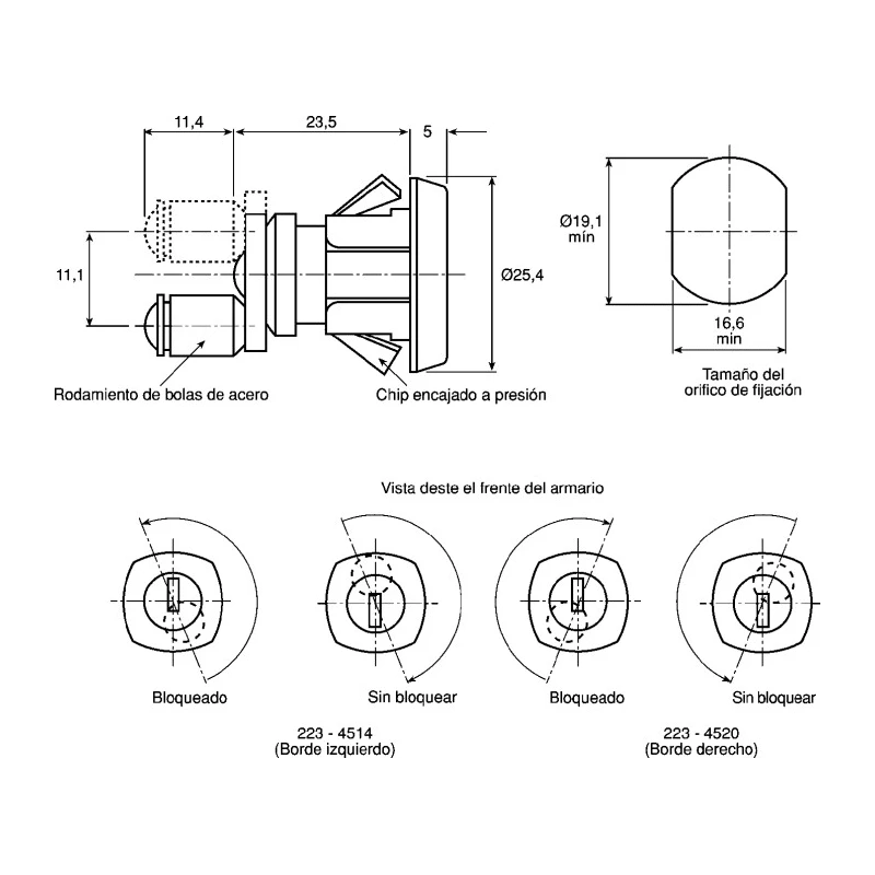 Euro-Locks a Lowe & Fletcher group Company Euro-Locks Steel Multi-Drawer Lock, Key Unlock, Chrome Finish, 23.5 mm 1346042