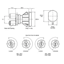 Euro-Locks a Lowe & Fletcher group Company Euro-Locks Steel Multi-Drawer Lock, Key Unlock, Chrome Finish, 23.5 mm 1346042