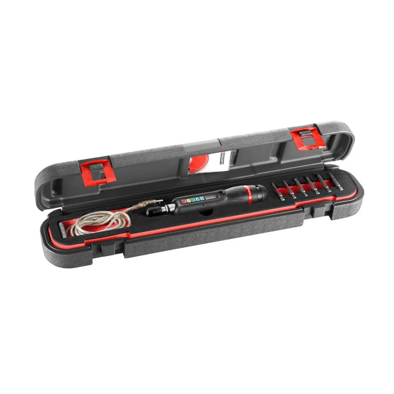 Facom Pre-Settable Torque Screwdriver 0.4 to 4 Nm, 3–5.5 mm PH1–PH3 ±3% Accuracy, USB ES404J1 E.S404J1
