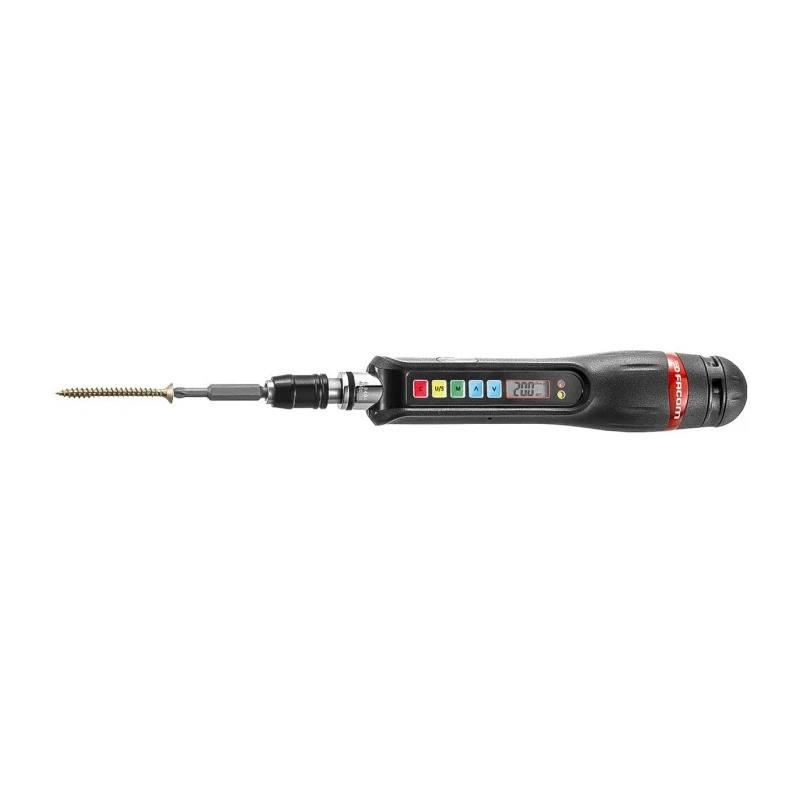 Facom Pre-Settable Torque Screwdriver 0.4 to 4 Nm, 3–5.5 mm PH1–PH3 ±3% Accuracy, USB ES404J1 E.S404J1