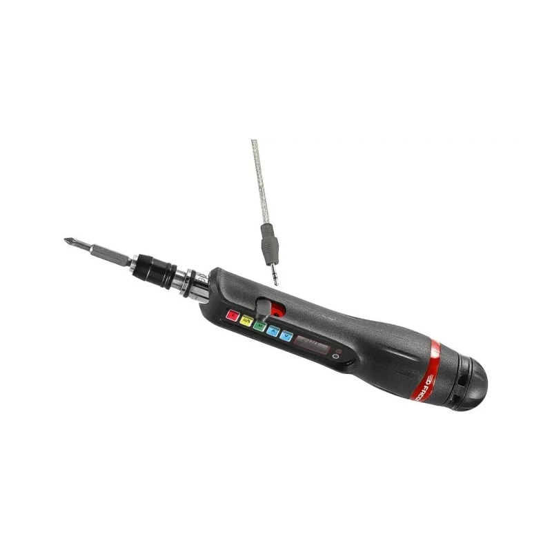 Facom Pre-Settable Torque Screwdriver 0.4 to 4 Nm, 3–5.5 mm PH1–PH3 ±3% Accuracy, USB ES404J1 E.S404J1