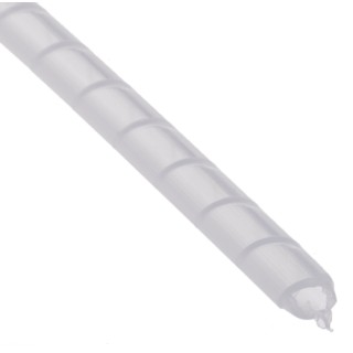 Essentra Spiral Cable Wrap Polyethylene, Natural Colour, 15mm Bundle Diameter, 2.3mm Cable Diameter, 0.6mm SP-2-NAT (50 M)