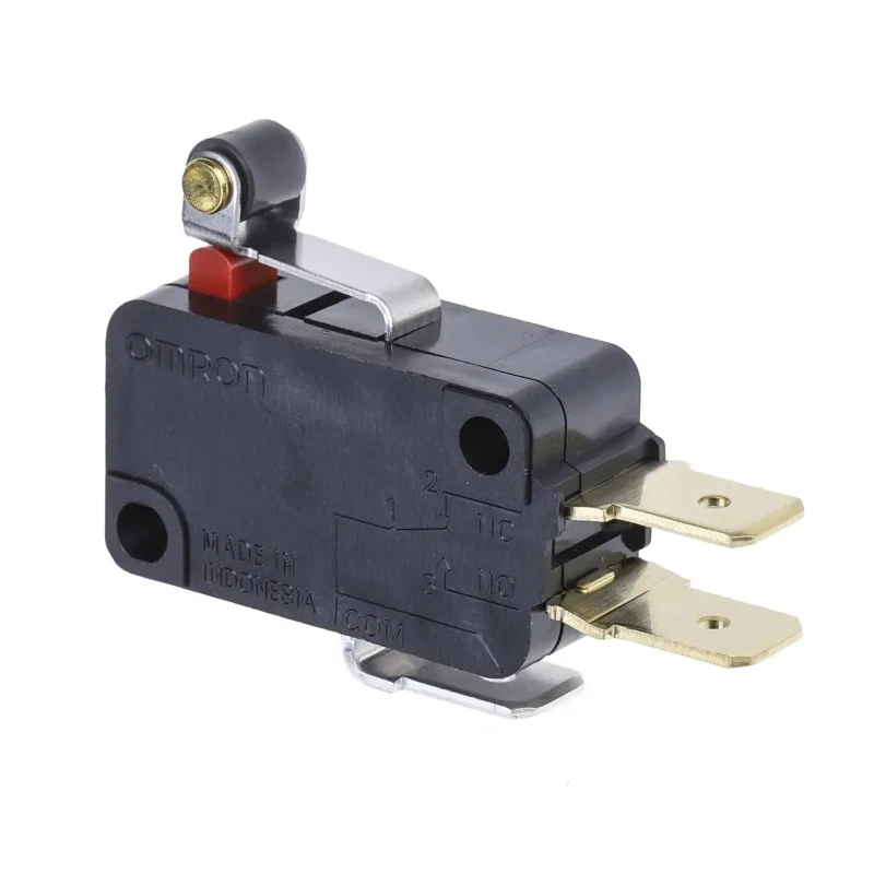 Omron Short Roller Lever Micro Switch, Tab Terminal, 16A 250V AC SPDT IP40 V-165-1C5