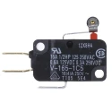 Omron Short Roller Lever Micro Switch, Tab Terminal, 16A 250V AC SPDT IP40 V-165-1C5