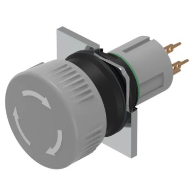 EAO 51 Series Maintained Emergency Stop Push Button, 16 mm Cutout, SPDT 51-252.0268
