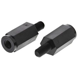 Essentra Nylon Standoff 15mm Length, Hex, Male/Female, 8mm Across Flats HTSN-M4-15-8-2