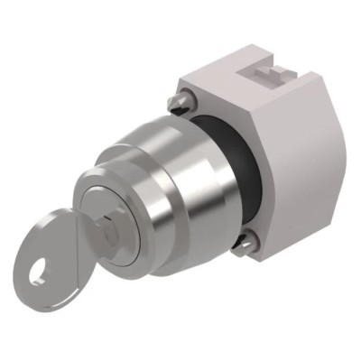 EAO Series 74 3-Position Key Switch Head, Maintained, IP65, 22.3 mm Cutout 704.116.0